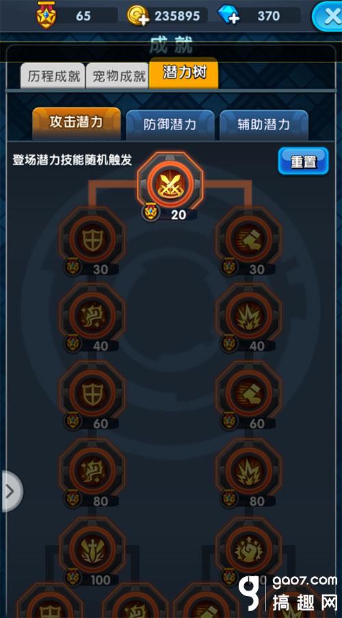 《怪物x联盟2》攻略之潜力树讲解