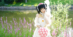 王者荣耀小乔纯白花嫁cosplay欣赏小乔纯白花嫁真人秀